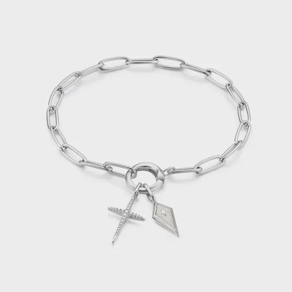 Necklaces Ania Haie Pop Charms Silver Mother of Pearl Kite Necklace Charm