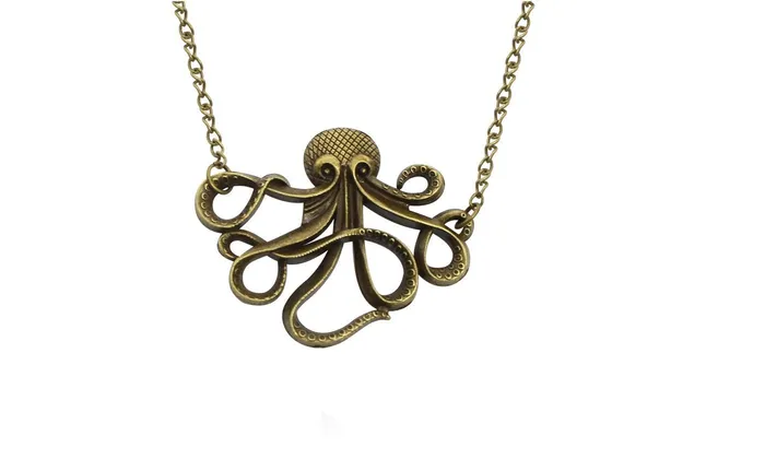 Necklaces Caribbean Octopus Pendant Necklace sparklingselections