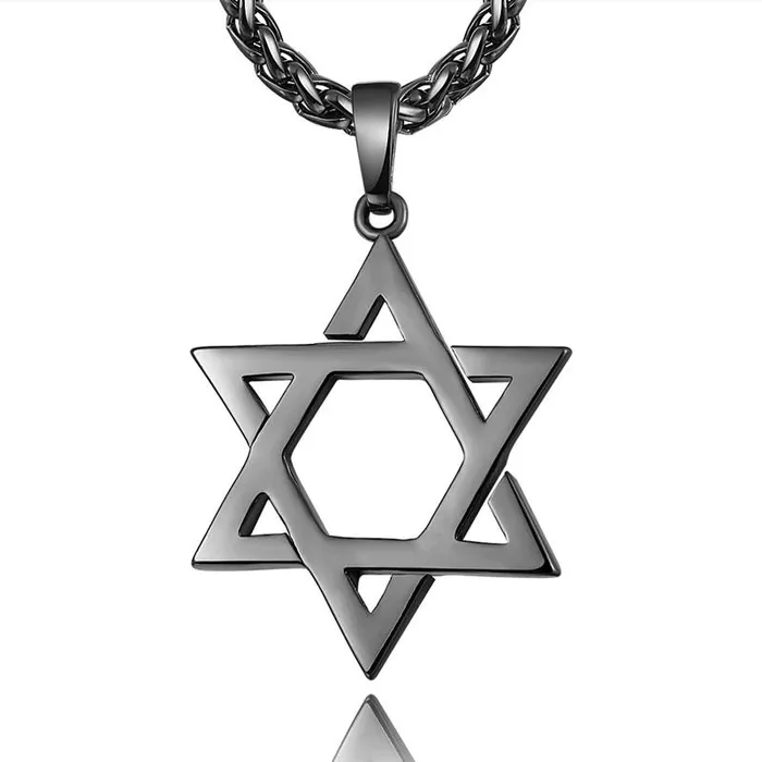 Necklaces Magent star David pendant necklace sparklingselections