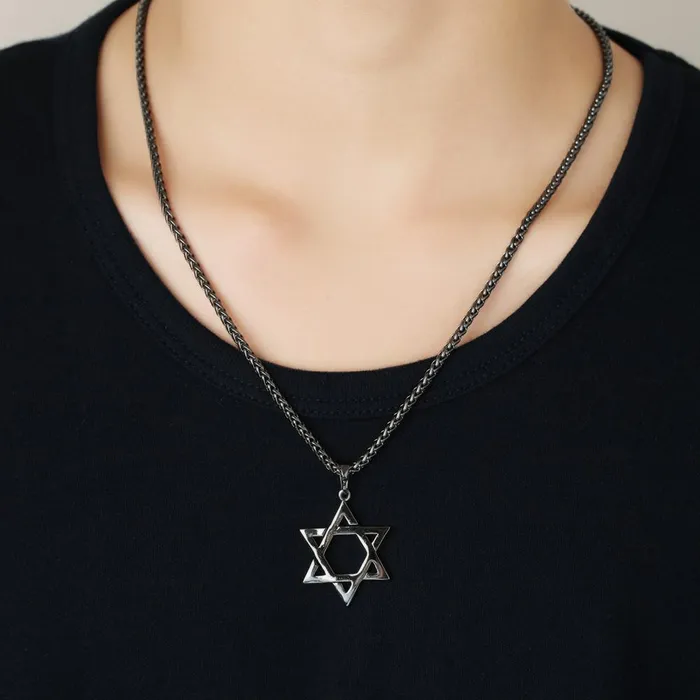 Necklaces Magent star David pendant necklace sparklingselections Necklaces Magent star David pendant necklace sparklingselections