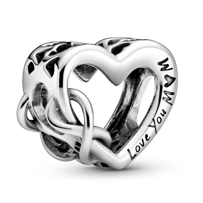 Necklaces Pandora Pandora Love You Mom Infinity Heart Charm