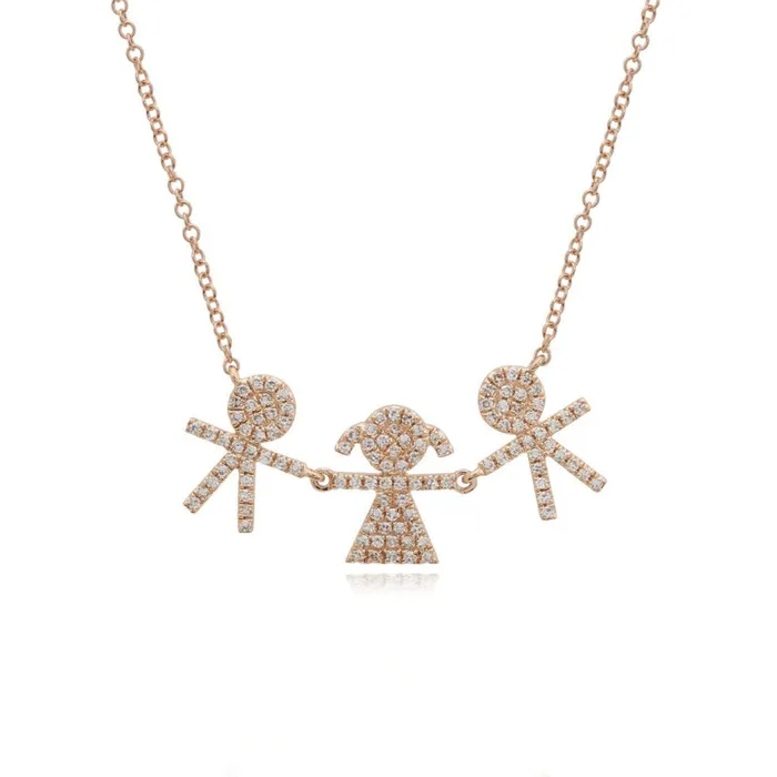 Necklaces Pave Boys and Girls Necklace Alev Collection