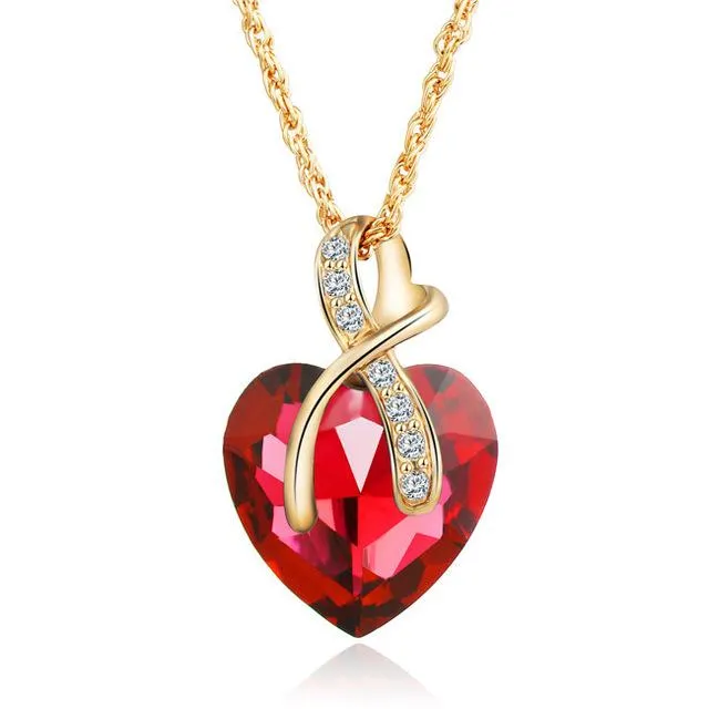 Necklaces sparklingselections Crystal Heart Pendant Necklace For Women