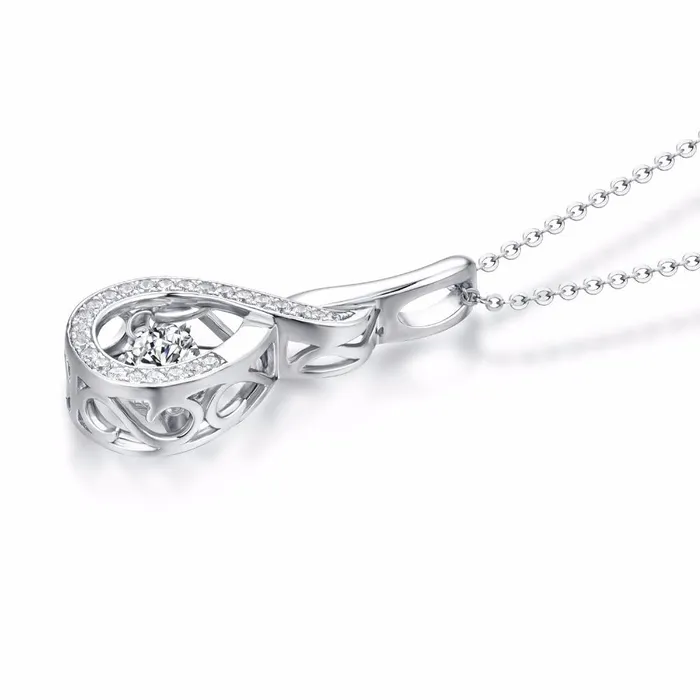 Necklaces sparklingselections Womens Champagne White Color Infinity Necklace Necklaces sparklingselections Womens Champagne White Color Infinity Necklace