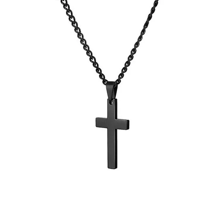 Necklaces Summer Love Jewelry Mens Cross Necklaces For Women Men Stainless Steel Black Color Pendant Prayer Necklace Jewelry sparklingselections Necklaces Summer Love Jewelry Mens Cross Necklaces For Women Men Stainless Steel Black Color Pendant Prayer Necklace Jewelry sparklingselections