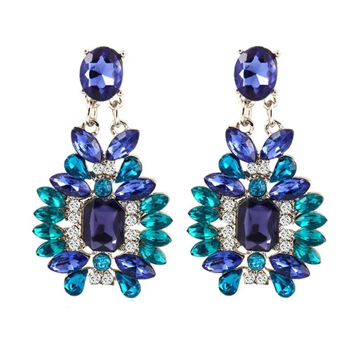 New Fashion Trendy Elegant Shiny Resin Stone Blue Earrings sparklingselections Earrings New Fashion Trendy Elegant Shiny Resin Stone Blue Earrings sparklingselections Earrings