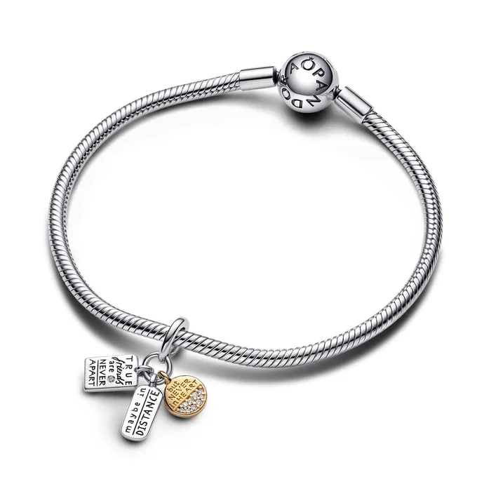 Pandora Charm Necklaces Pandora Friendship Triple Dangle Charm