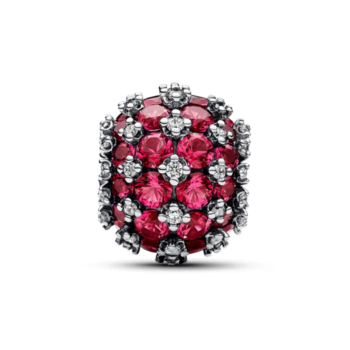 Pandora Charm Necklaces Sparkling Pav Round Pink Charm