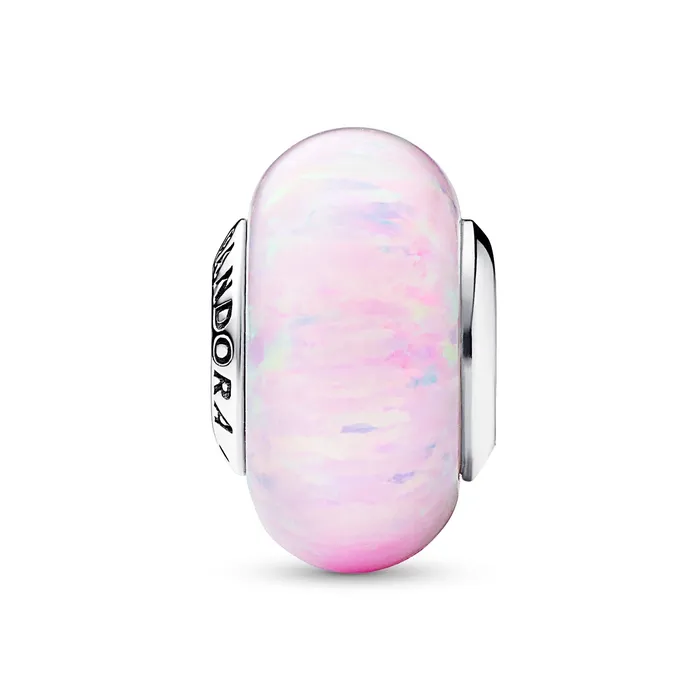 Pandora Opalescent Pink Charm Charm Necklaces