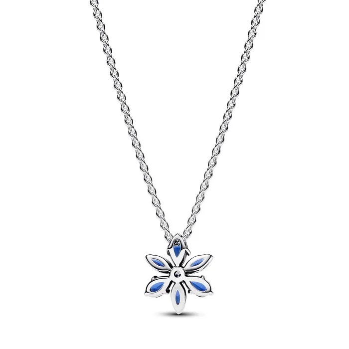 Pandora Sparkling Blue Herbarium Cluster Pendant Necklace Necklaces