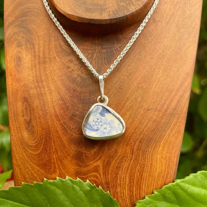 Peaceful Garden Sterling Silver Pendant Crucian Gold Necklaces