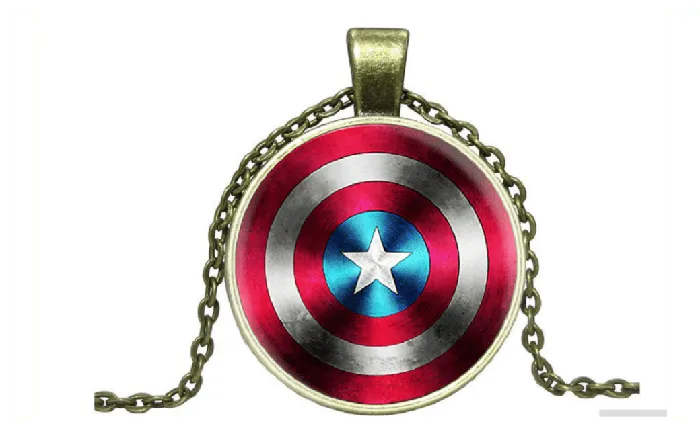Retro Gold Plated Vintage Alloy Avengers United States Captain America The Time Gem Necklace Sparkling Selections Necklaces Retro Gold Plated Vintage Alloy Avengers United States Captain America The Time Gem Necklace Sparkling Selections Necklaces