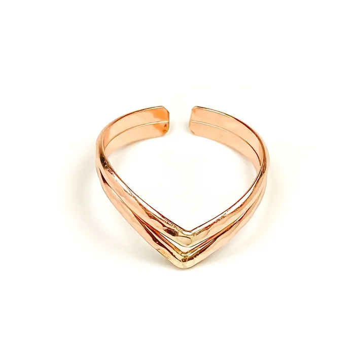 Rings Hoops By Hand Chevron Toe Ring 14K Gold Filled