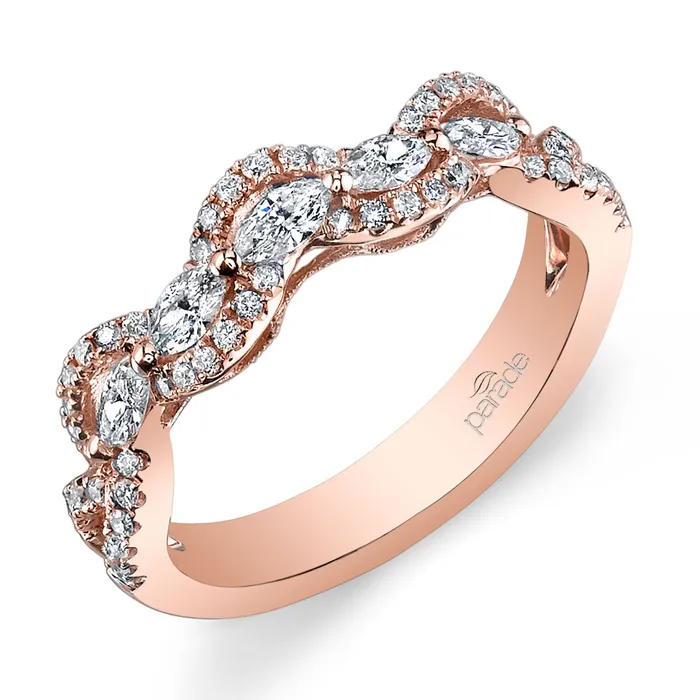 Rings Parade Rose Gold Diamond Band Retired 348402 Parade Designs