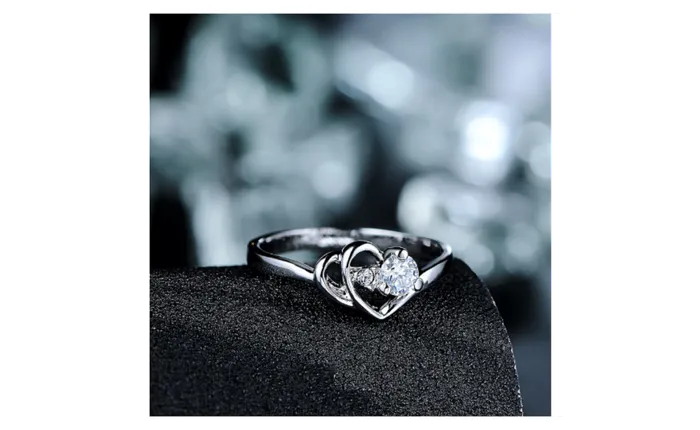 Rings sparklingselections Austrian Crystal Stelux Double Heart Engagement Ring For Woman 678 Rings sparklingselections Austrian Crystal Stelux Double Heart Engagement Ring For Woman 678