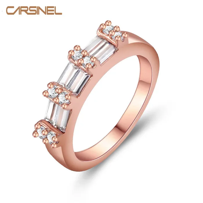 Rings sparklingselections Elegant Romantic Rose Gold Color Zircon Engagement Rings for Women RI0045 Rings sparklingselections Elegant Romantic Rose Gold Color Zircon Engagement Rings for Women RI0045