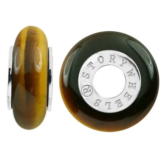 Rings Storywheels Storywheels Tigers Eye Sterling Silver Wheel329804