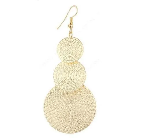 Shining Gold Color Dangle Long Drop Earrings sparklingselections Earrings