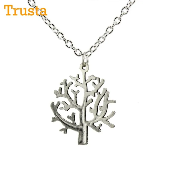 Silver Tone Tree Women Jewelry Pendant Necklace sparklingselections Necklaces