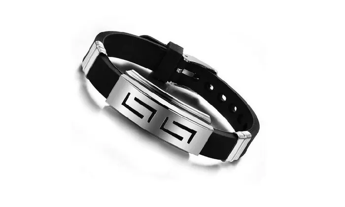 sparklingselections Bracelets Fashion Wristband Stainless Steel Men Bracelets Bangles