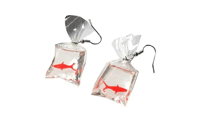 sparklingselections Earrings Cute Fish Water Bag Dangle Earrings For Women