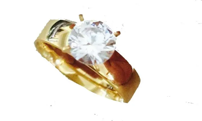 sparklingselections Gold Color Round White Crystal Ring For Women Rings