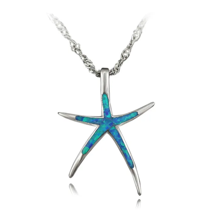 sparklingselections Necklaces Cute Fire Opal Star Pendant Necklace for Women sparklingselections Necklaces Cute Fire Opal Star Pendant Necklace for Women