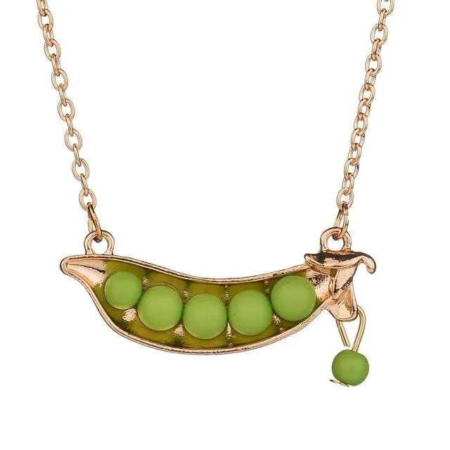 sparklingselections Necklaces Cute Green Pea Pendant Necklace