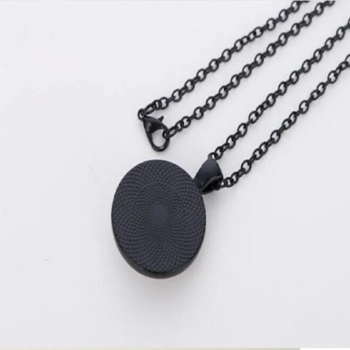 sparklingselections Necklaces Glass Neon Power Button Pendant Necklace sparklingselections Necklaces Glass Neon Power Button Pendant Necklace
