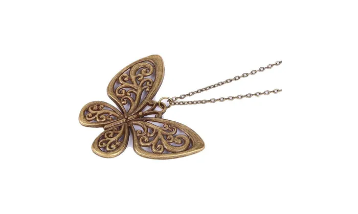 sparklingselections Necklaces Hollow Butterfly Pendant Necklace