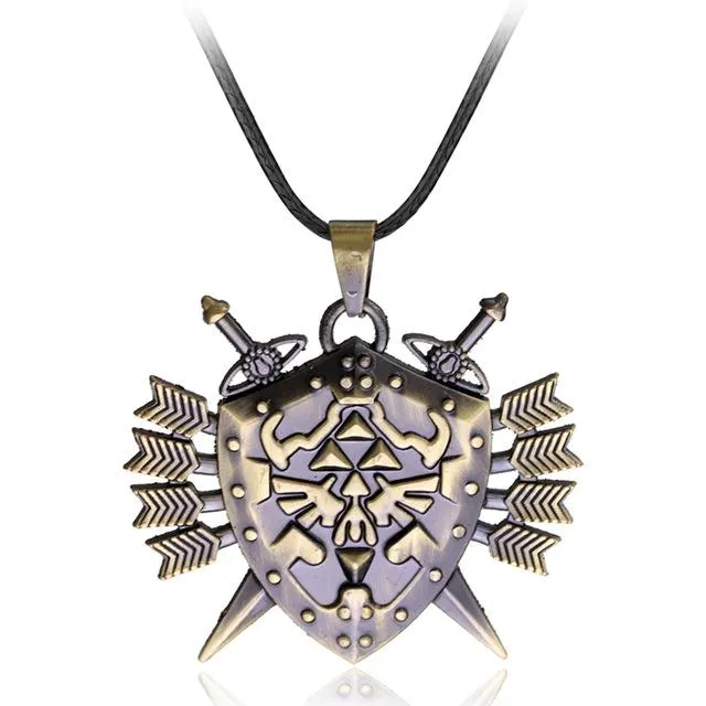 sparklingselections Necklaces New High Quality Triforce Shield Rope Leather Pendant Necklace For Women Engagement Wedding Necklace Jewelry sparklingselections Necklaces New High Quality Triforce Shield Rope Leather Pendant Necklace For Women Engagement Wedding Necklace Jewelry