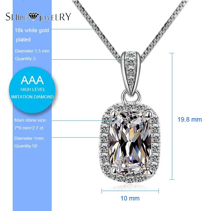sparklingselections Necklaces Round Diamonds Pendant Necklace