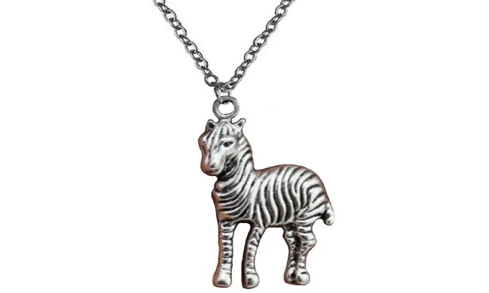 sparklingselections Necklaces Vintage Silver Tone Horse Pendant Short Necklace sparklingselections Necklaces Vintage Silver Tone Horse Pendant Short Necklace