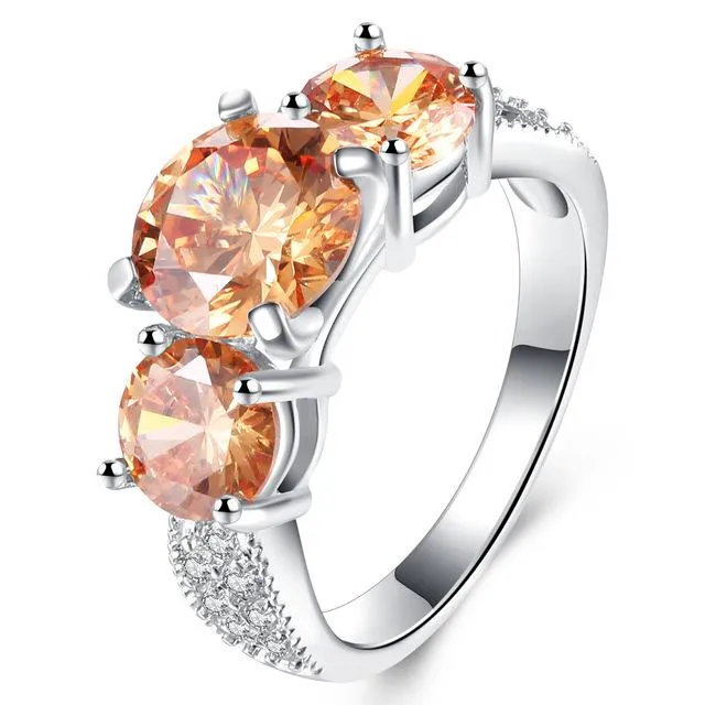 sparklingselections Rings Elegant Cubic Zirconia Female Engagement Wedding Ring sparklingselections Rings Elegant Cubic Zirconia Female Engagement Wedding Ring