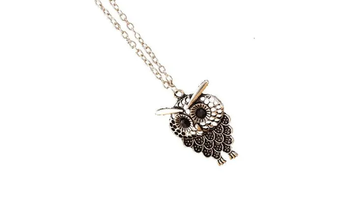 sparklingselections Vintage Owl Pendant Long Sweater Chain Necklace for Women Necklaces sparklingselections Vintage Owl Pendant Long Sweater Chain Necklace for Women Necklaces