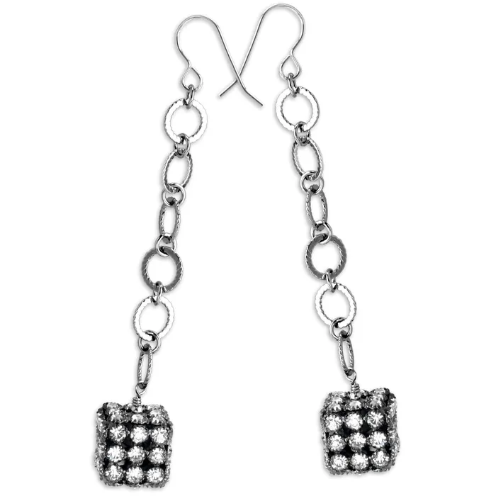 Sterling Silver and Crystal Earrings340109 Elisa Ilana Earrings