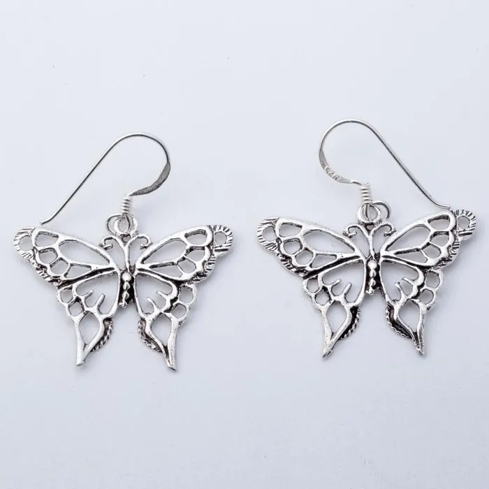 Sterling Silver Butterfly Dangle Drop Earrings For Women sparklingselections Earrings Sterling Silver Butterfly Dangle Drop Earrings For Women sparklingselections Earrings