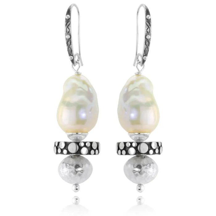 The Goddess Collection Baroque Pearl Earrings Elisa Ilana Earrings