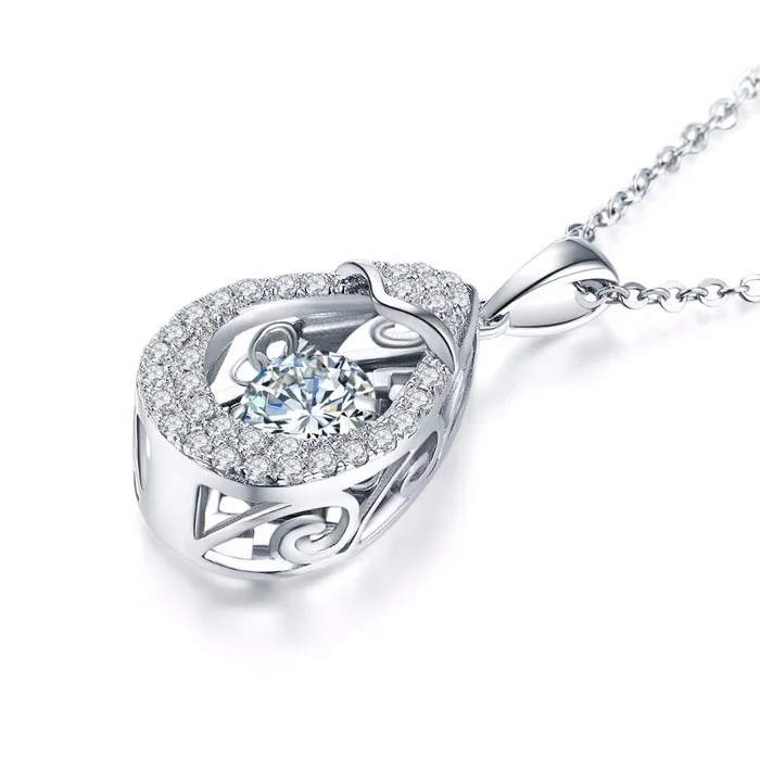 Topaz Necklace Pendant For Women with Dancing Stone sparklingselections Necklaces Topaz Necklace Pendant For Women with Dancing Stone sparklingselections Necklaces