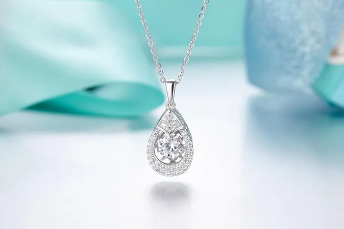 Topaz Necklace Pendant For Women with Dancing Stone sparklingselections Necklaces