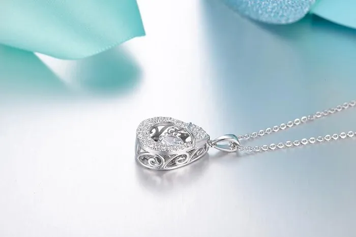 Topaz Necklace Pendant For Women with Dancing Stone sparklingselections Necklaces