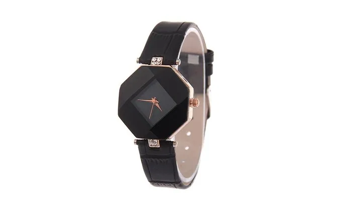 Watches sparklingselections Rhombic Faux Leather Strap Analog Quartz Wrist Watch Watches sparklingselections Rhombic Faux Leather Strap Analog Quartz Wrist Watch