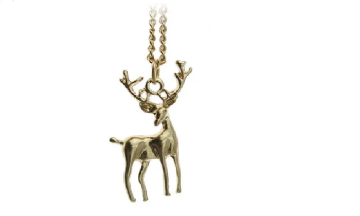 Womens Gold PlatedDeer Pendant Necklace sparklingselections Necklaces